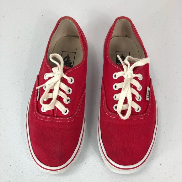 Vans red sneakers men size 5 (#36) - Picture 2 of 8